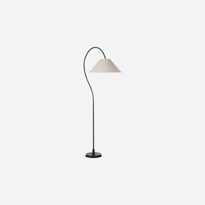 Lampadaire Aureline, vue en angle sur fond blanc