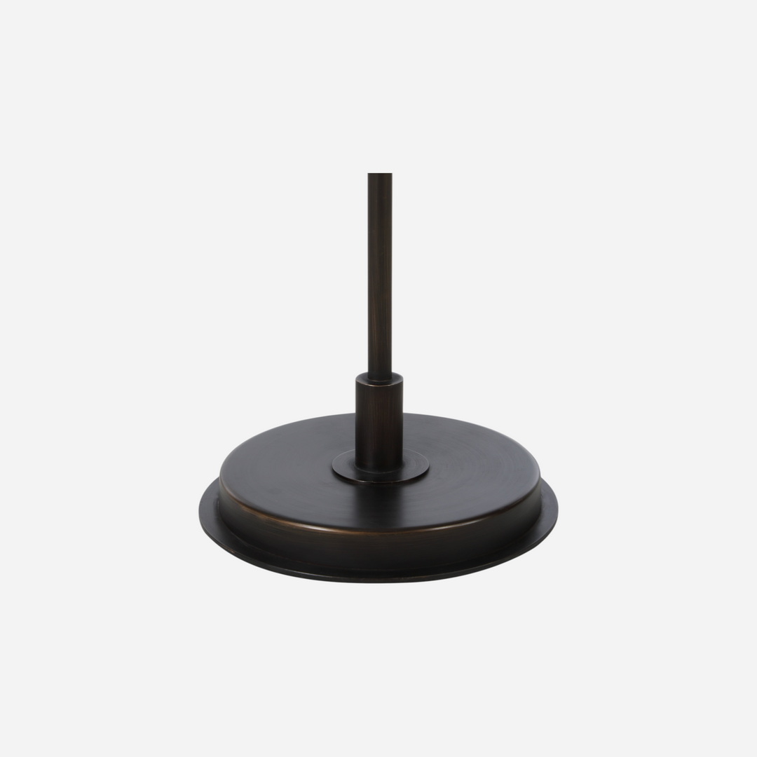 Base en bronze antique foncé et gradateur du lampadaire Aureline
