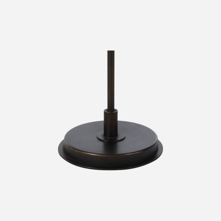 Base en bronze antique foncé et gradateur du lampadaire Aureline