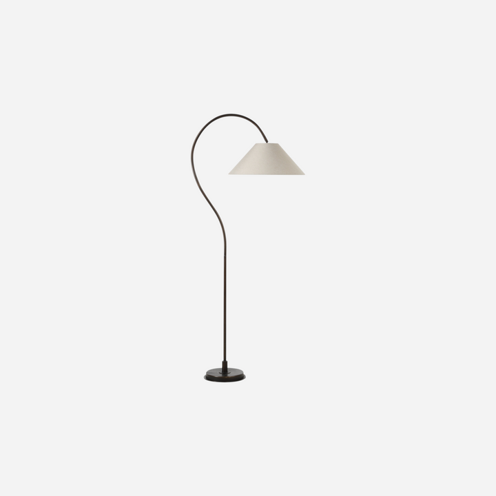 Lampadaire Aureline, vue de face sur fond blanc