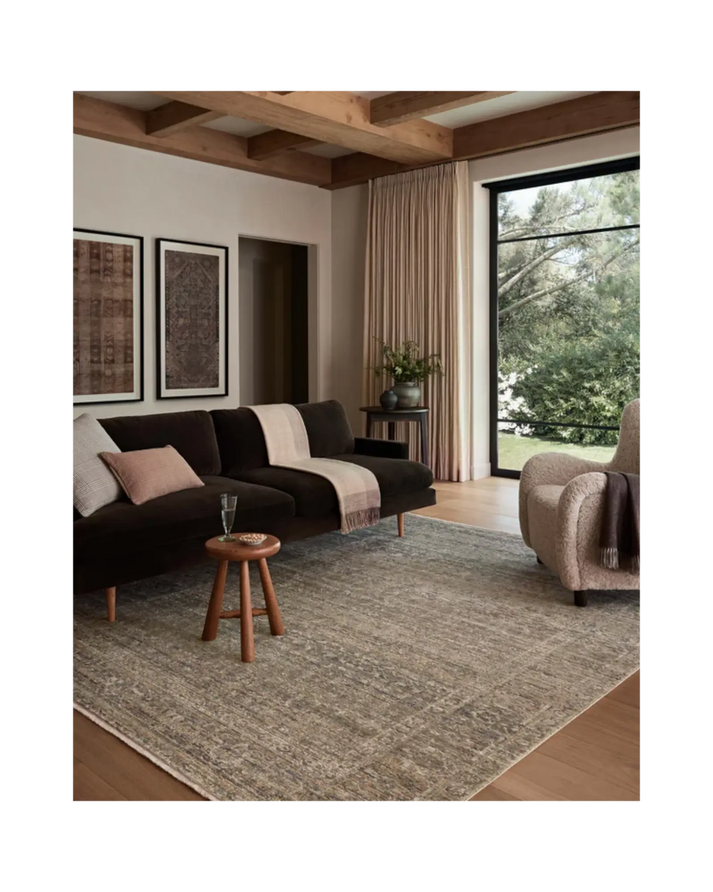 MOLLY Navy / Blush Tapis - Maison Olive