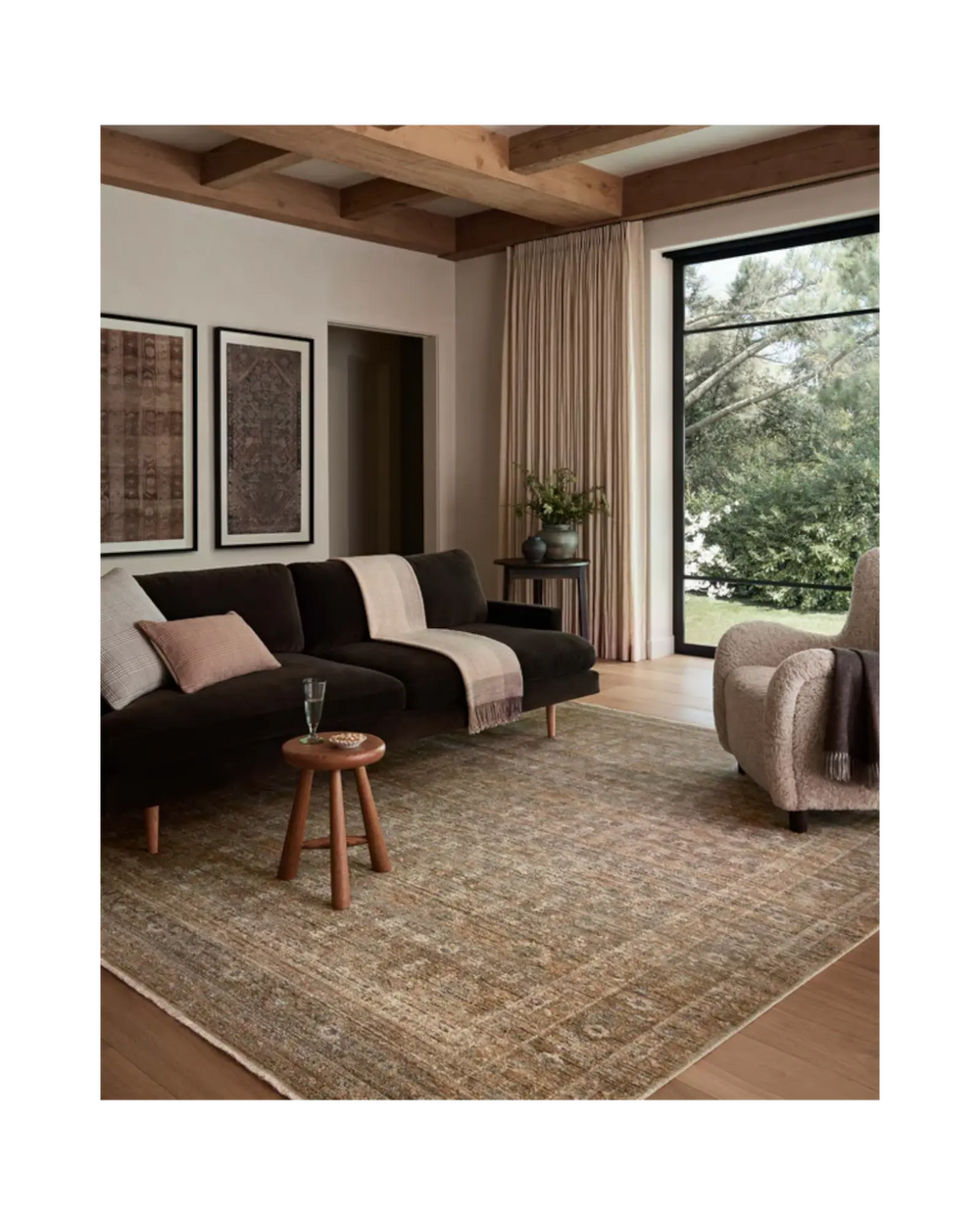 MOLLY Gold / Blue Tapis - Maison Olive