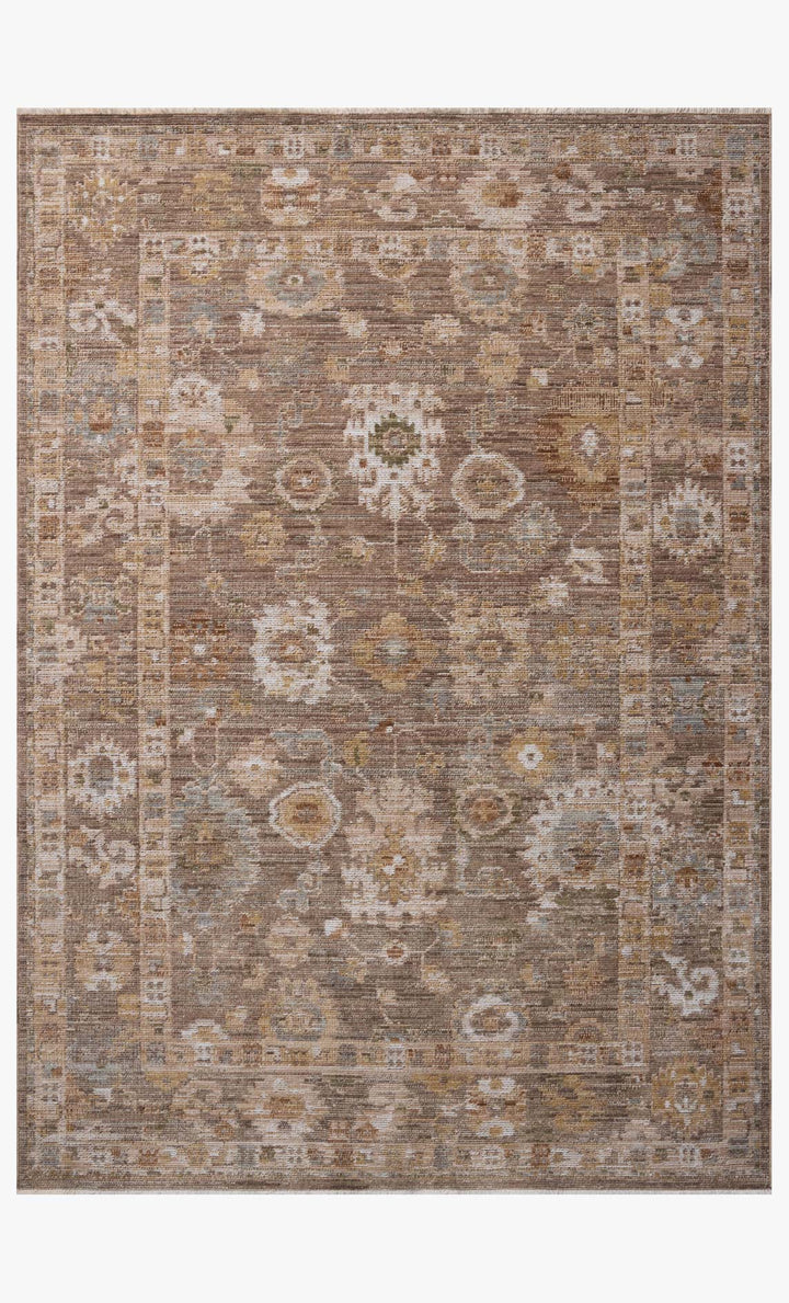 Tapis Nella pierre et terre Amber Lewis × Loloi — vue de face