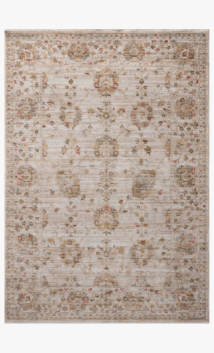 Tapis Nella ivoire multicolore Amber Lewis × Loloi — vue de face