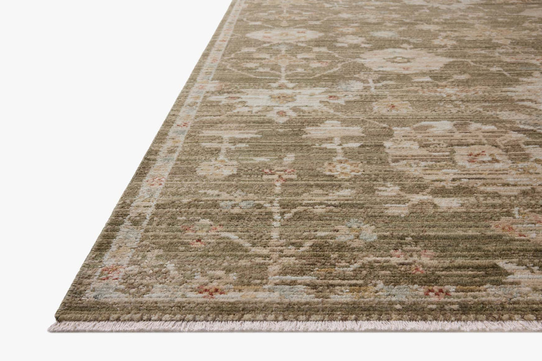 Tapis Nella olive multicolore Amber Lewis × Loloi — vue stylisée