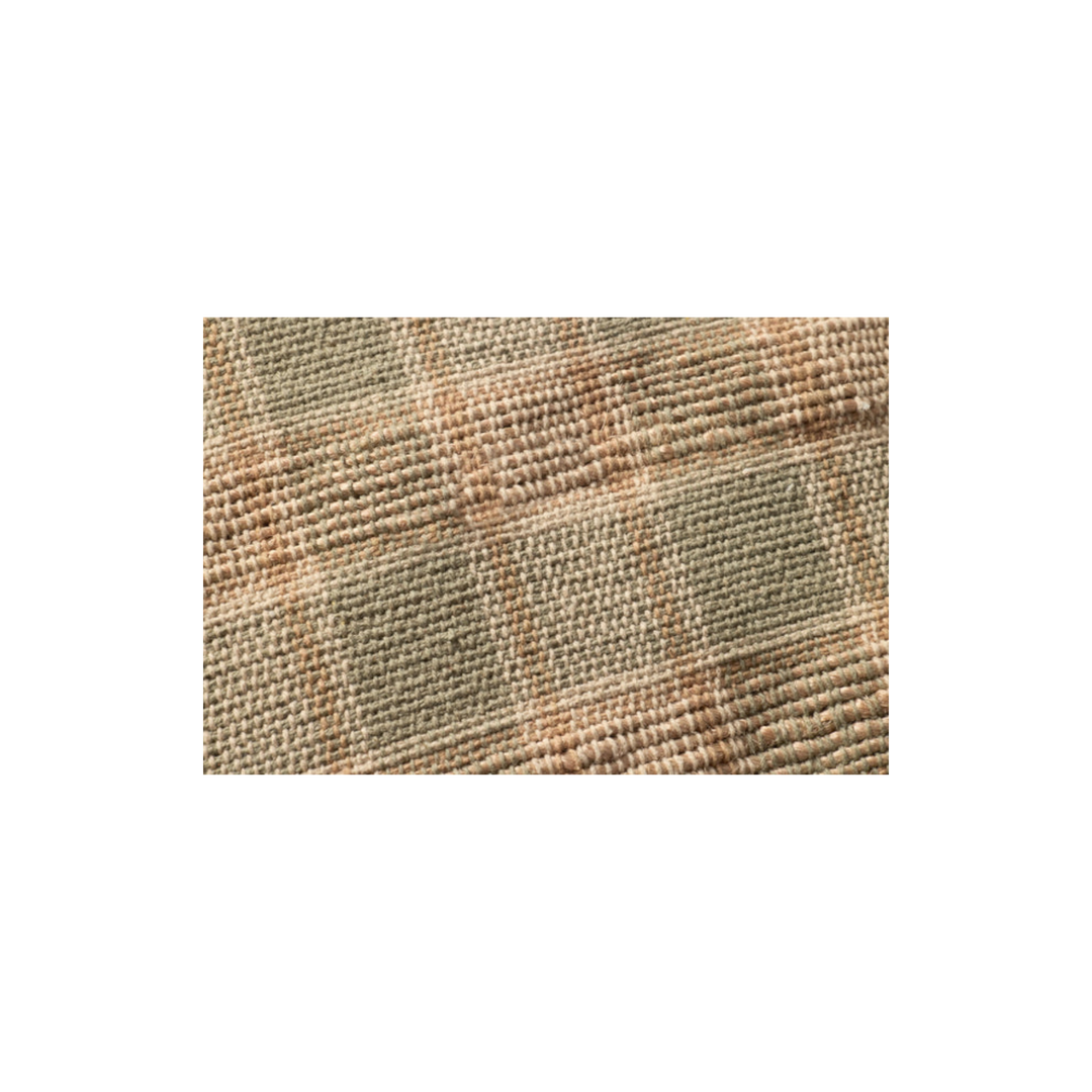 Coussin Carreaux Décoration Brun Olive