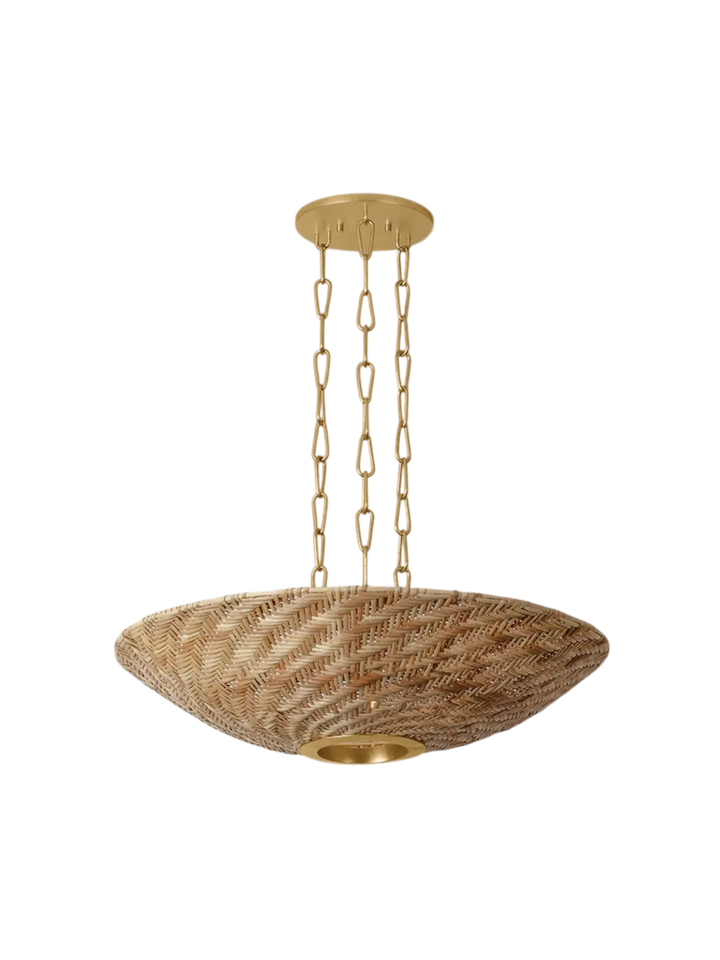 Suspension-Rotin-Laiton-Chaine-Vintage