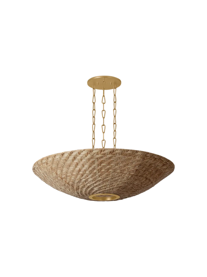 Suspension-Rotin-Laiton-Chaine-Vintage