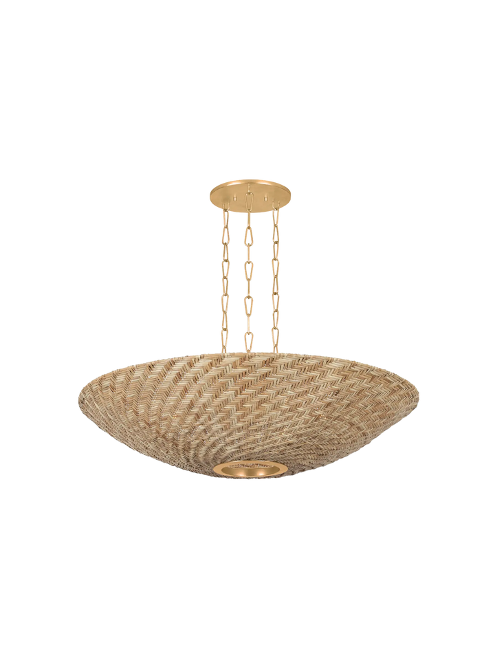 Suspension-Rotin-Laiton-Chaine-Vintage