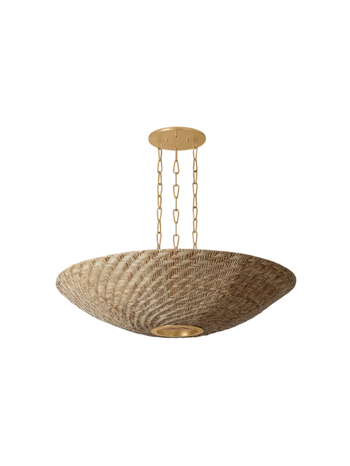 Suspension-Rotin-Laiton-Chaine-Vintage