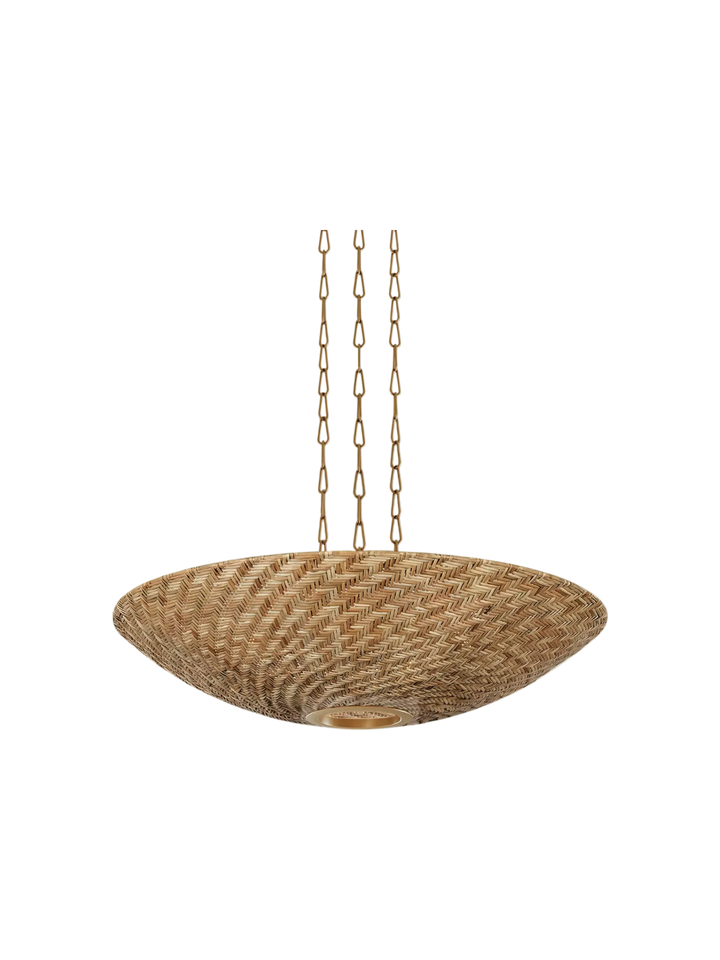 Suspension-Rotin-Laiton-Chaine-Vintage