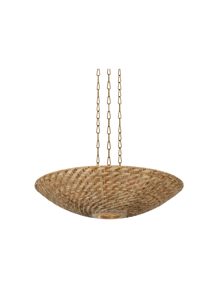 Suspension-Rotin-Laiton-Chaine-Vintage