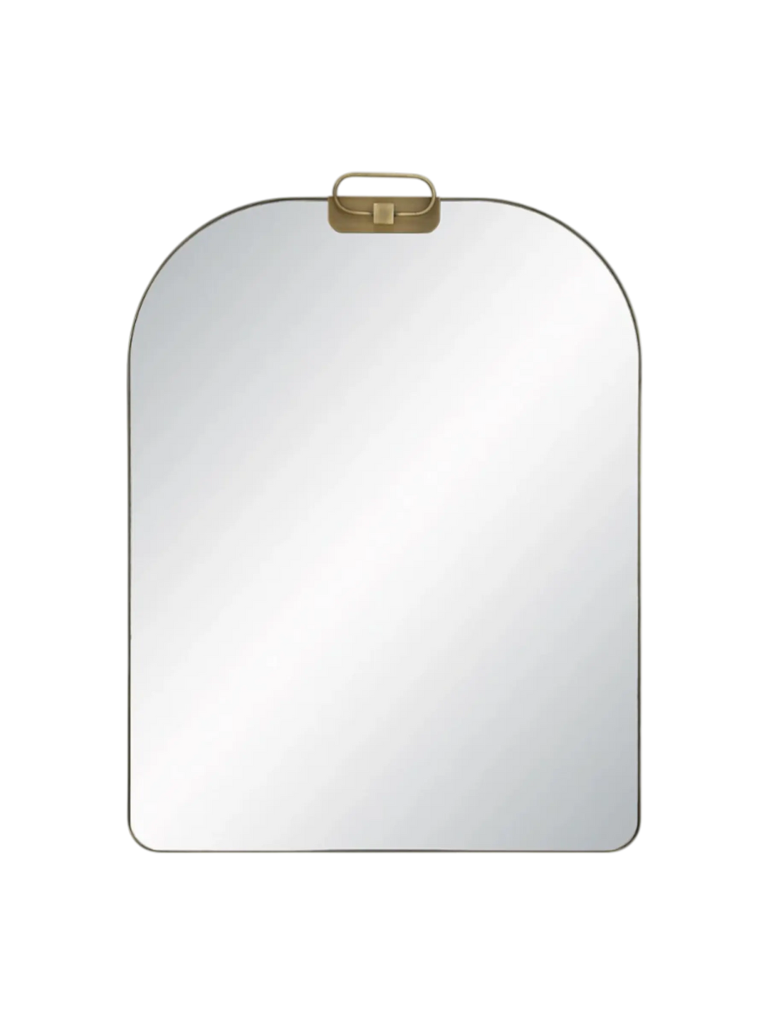 Miroir  laiton antique brossé 