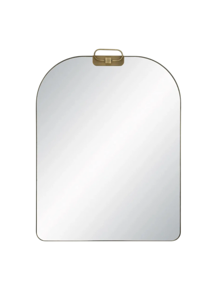 Miroir  laiton antique brossé 