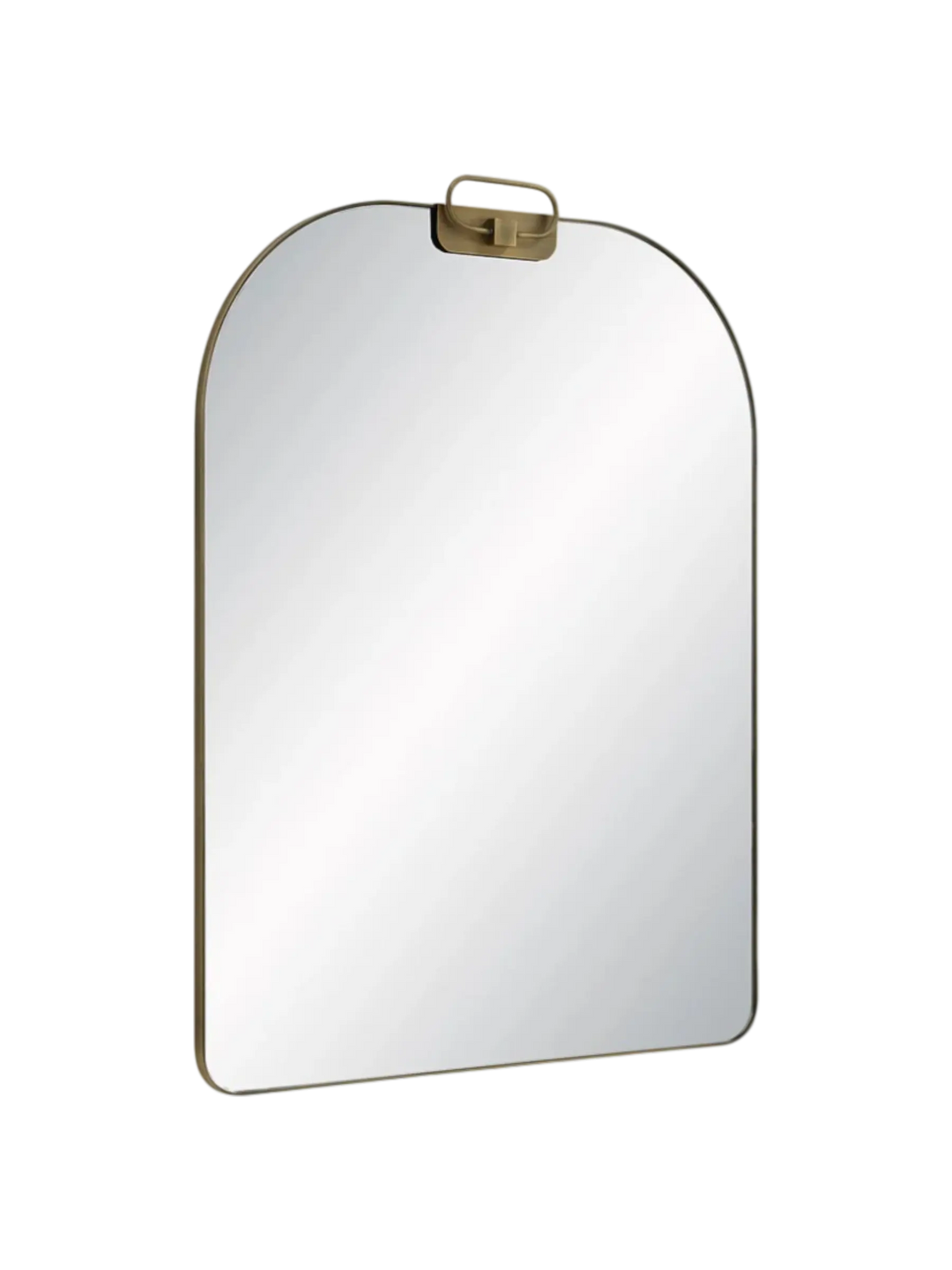Miroir  laiton antique brossé 