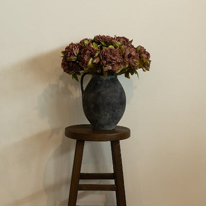 19.5" Dried-Look British Peony – Rose