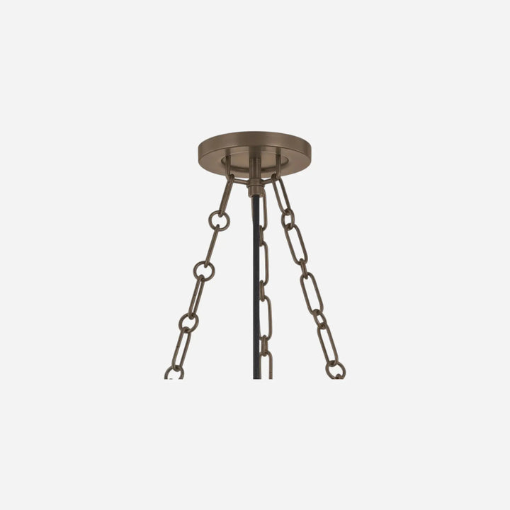 Luminaire Suspendu Bronze Verre Laiteux