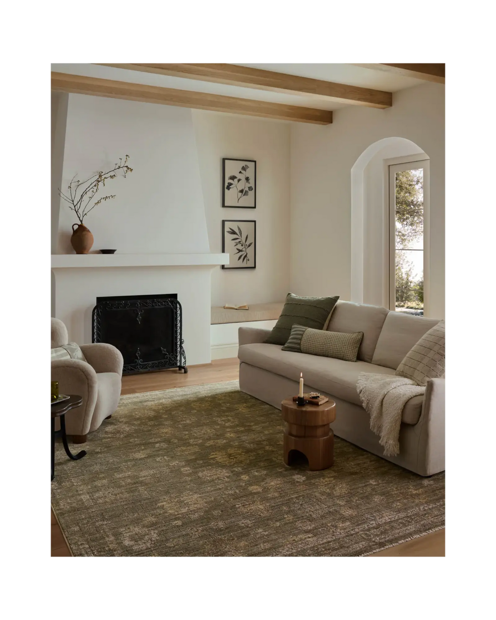 PRISCILLA Olive / Sand Tapis - Maison Olive