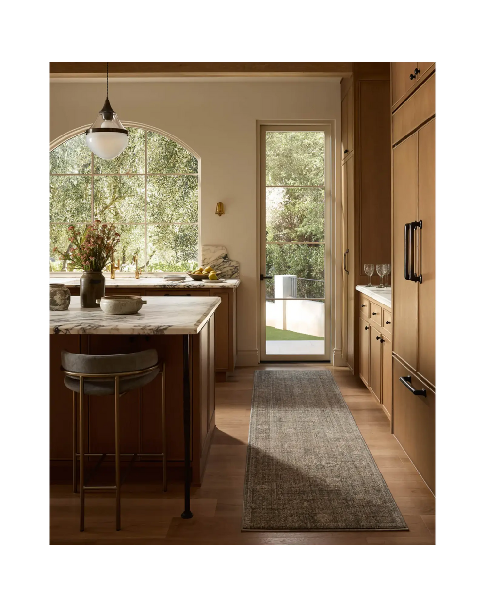 PRISCILLA Blue / Bark Tapis - Maison Olive