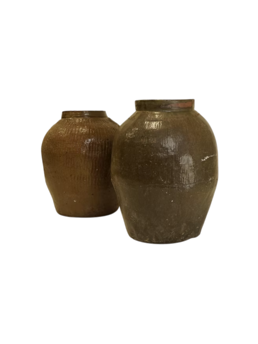 Perrin Vase Vintage Brun Haut