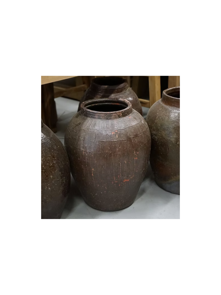 Perrin Vase Vintage Brun Haut