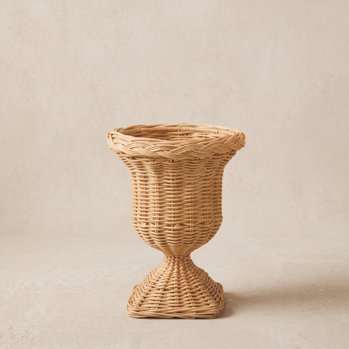 FITRIT – Natural Rattan Decorative Urn