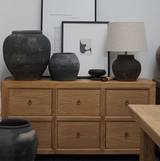 Bahut Bois Recycler Chene Vintage