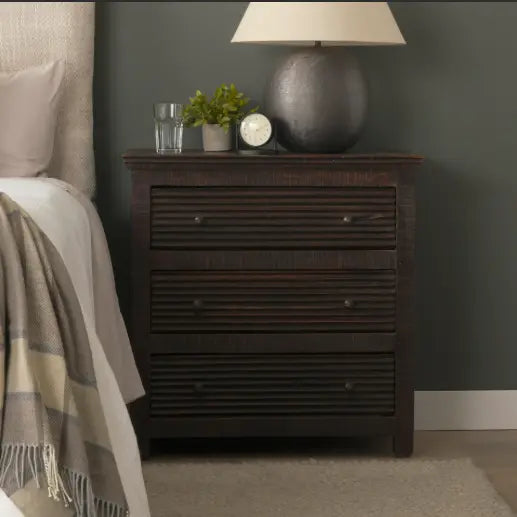 RHETT Cabinet en bois recyclé à 3 tiroirs  Maison Olive