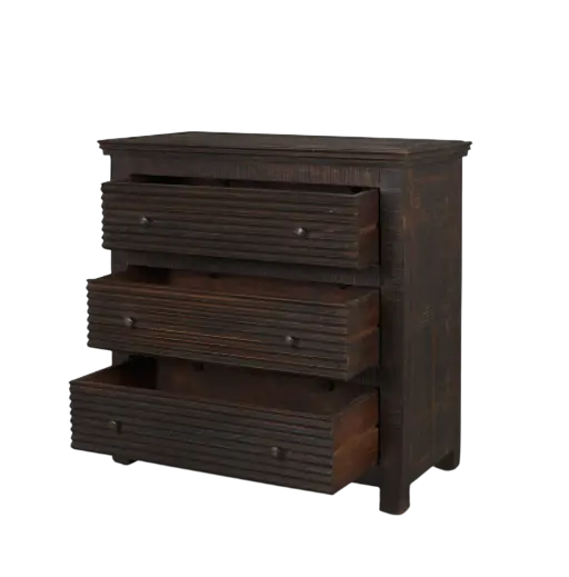 RHETT Cabinet en bois recyclé à 3 tiroirs  Maison Olive