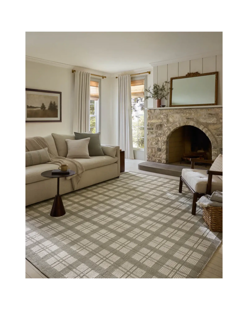 RYDER Sage / Ivory Tapis - Maison Olive