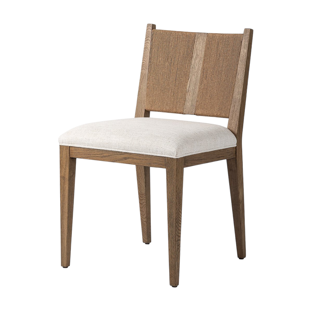 Chaise Rotin Tissus Bois Confort Cuisine