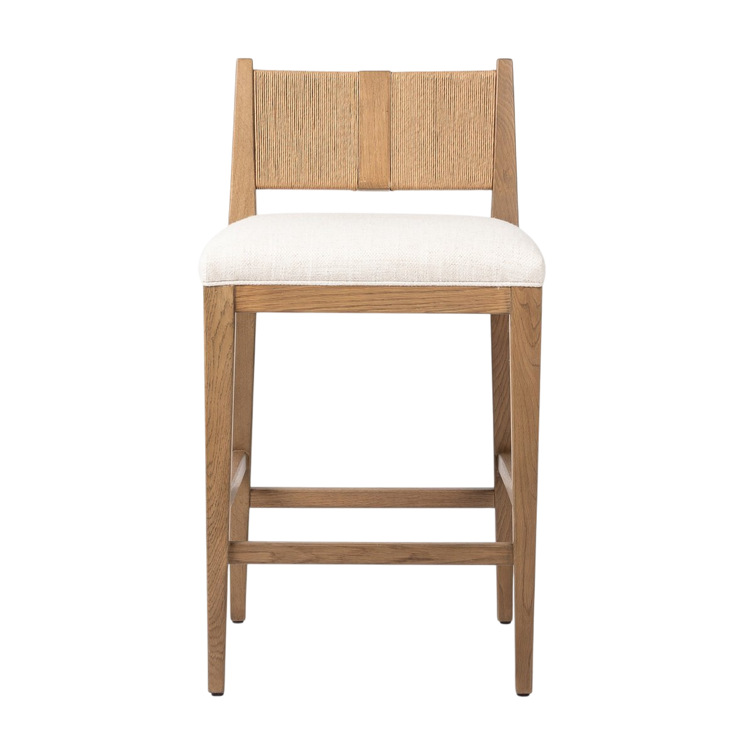 Tabouret Tissus Bois Confort Corde 