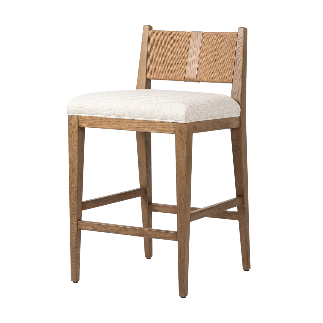Tabouret Tissus Bois Confort Corde 