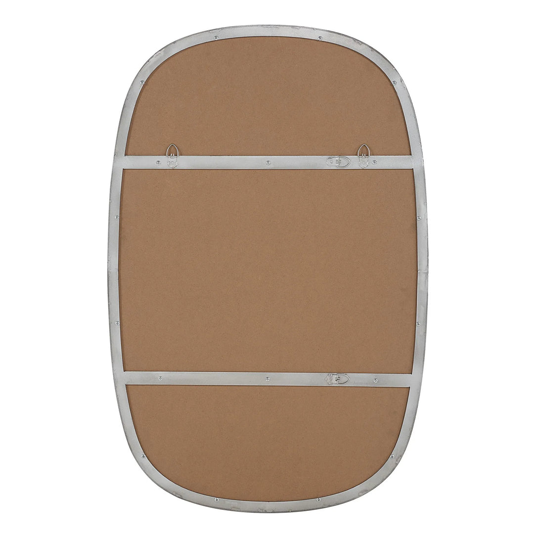 Miroir Oval Argent Mur Decor