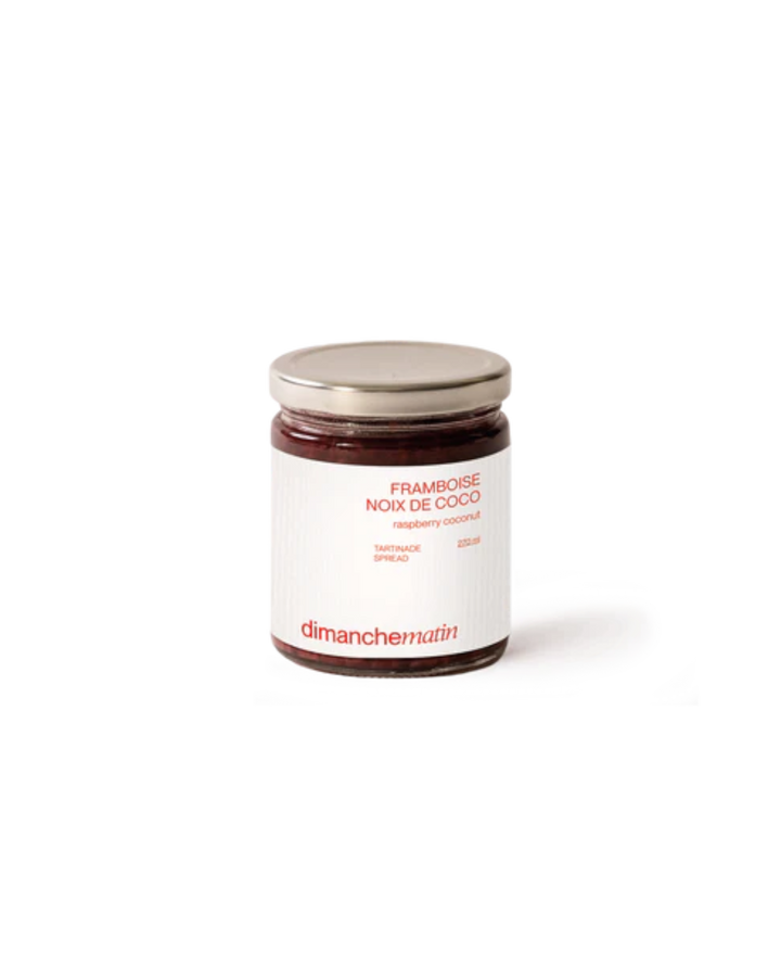 confiture framboise noix de coco fait au Québec