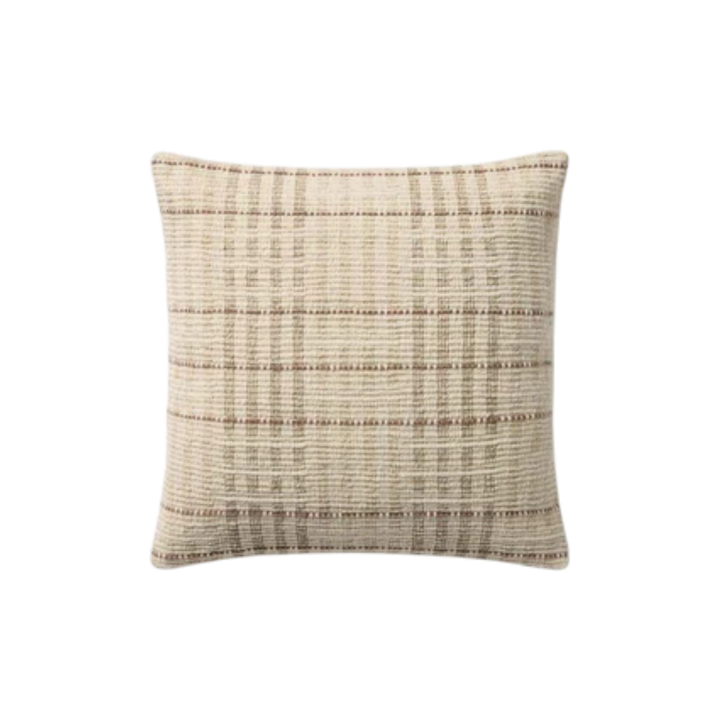 Coussin Décoration Carrauté Brun Beige