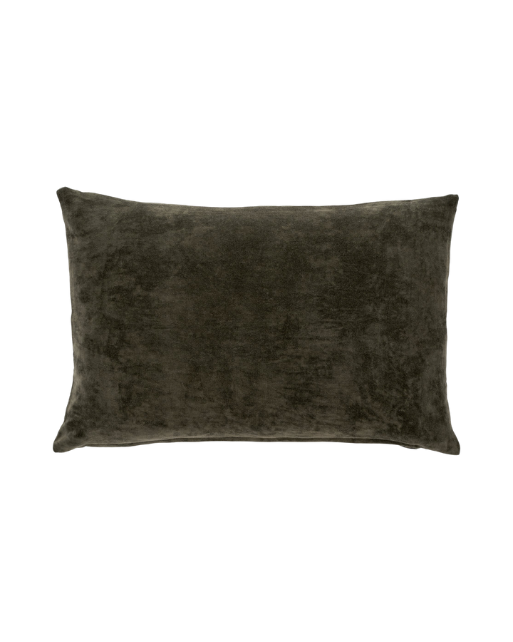 Coussin Vert Velvet Confort Douceur