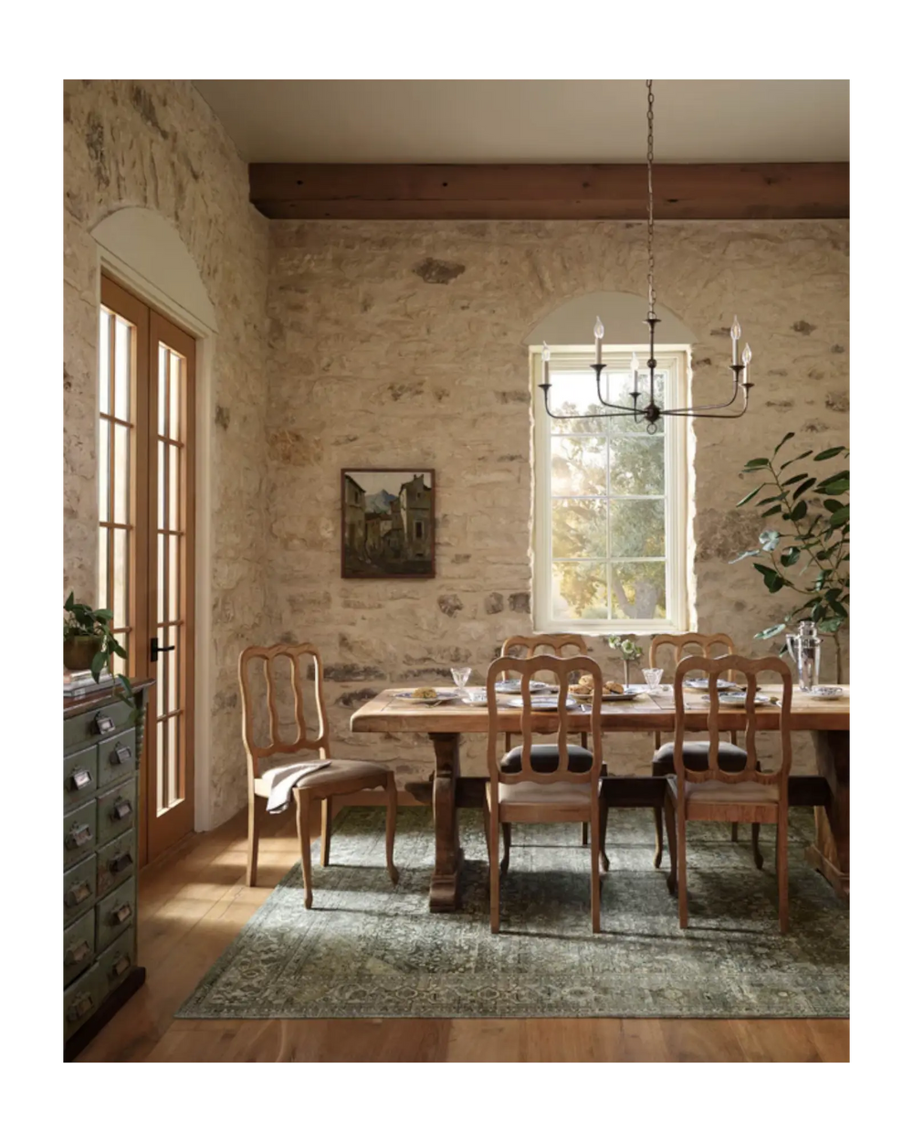 WIMBERLY Lagoon / Wheat Tapis - Maison Olive