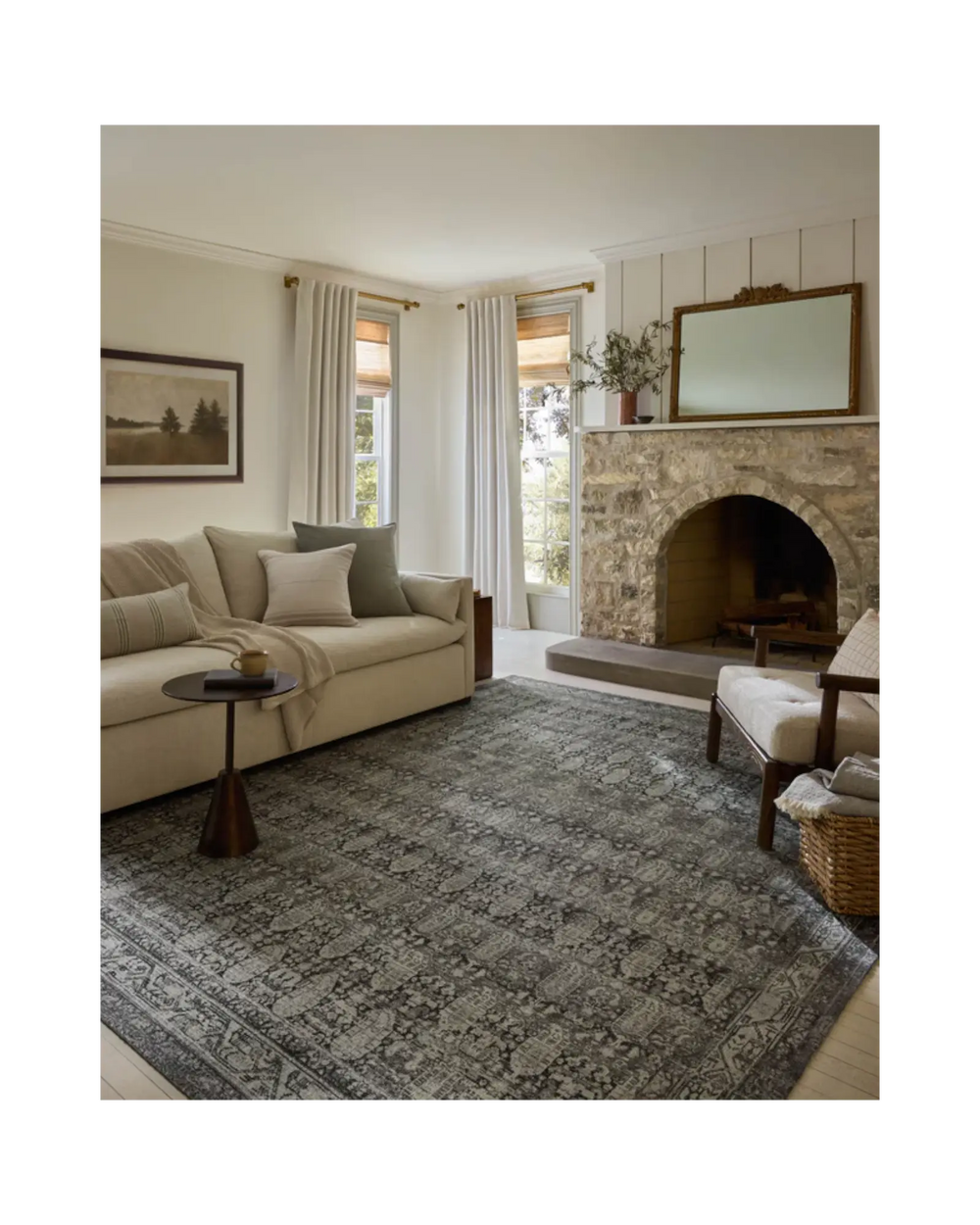 WIMBERLY Granite / Cream Tapis - Maison Olive