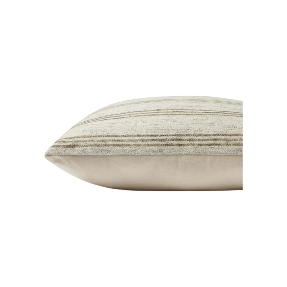 ZEPHYR Coussin Ivory / Olive Maison Olive