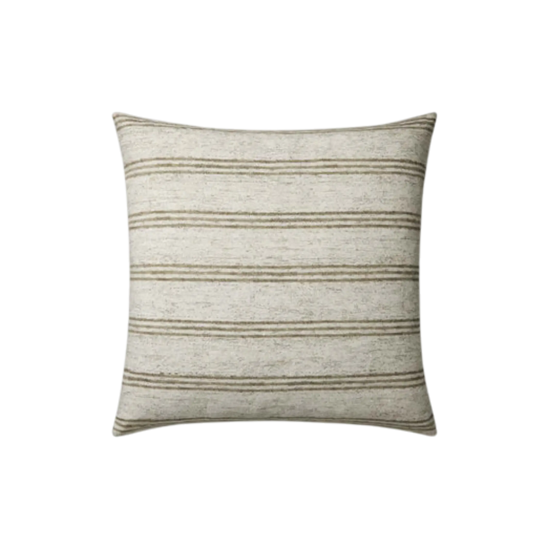 ZEPHYR Coussin Ivory / Olive Maison Olive