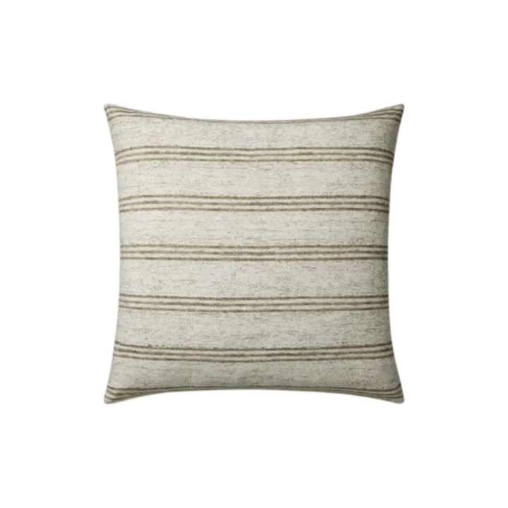 ZEPHYR Coussin Ivory / Olive Maison Olive