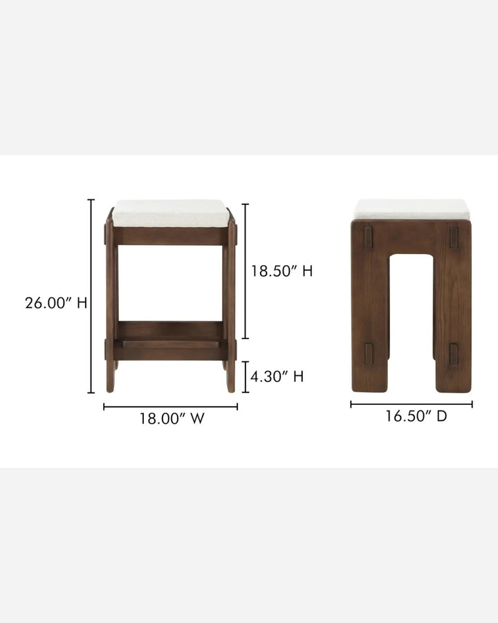 ASHBY Tabouret de comptoir - Maison Olive - Chaises de cuisine et de salle à manger