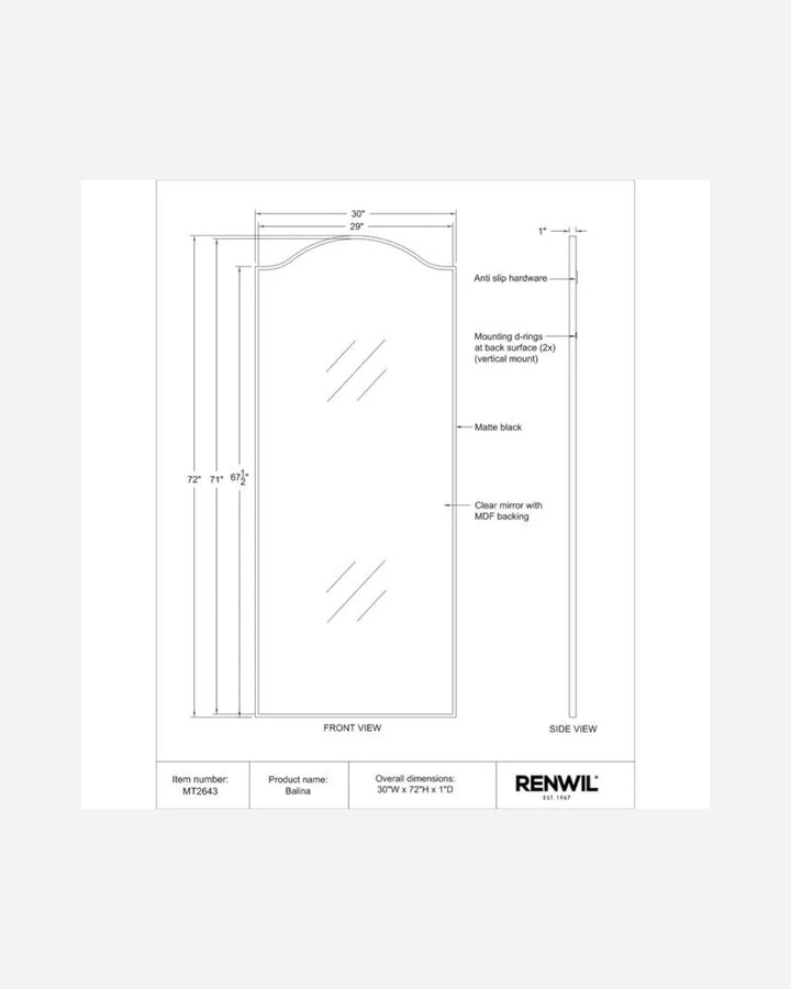 BALANI Miroir - Maison Olive - Miroirs