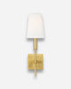 Burnished Brass with White Linen
