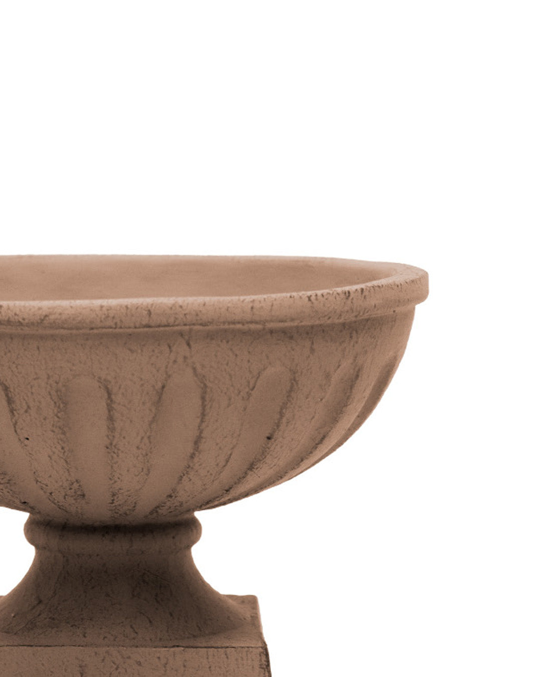 Bol décoratif antique brun en terre cuite – vue 3