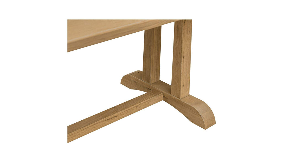 Detail of the base and crossbar of the BRIGHTON table