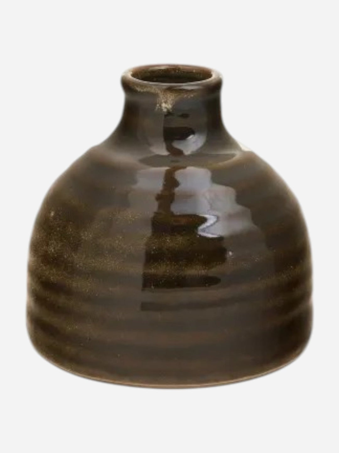 BUD Vase brun foncé en céramique - Maison Olive - Vases