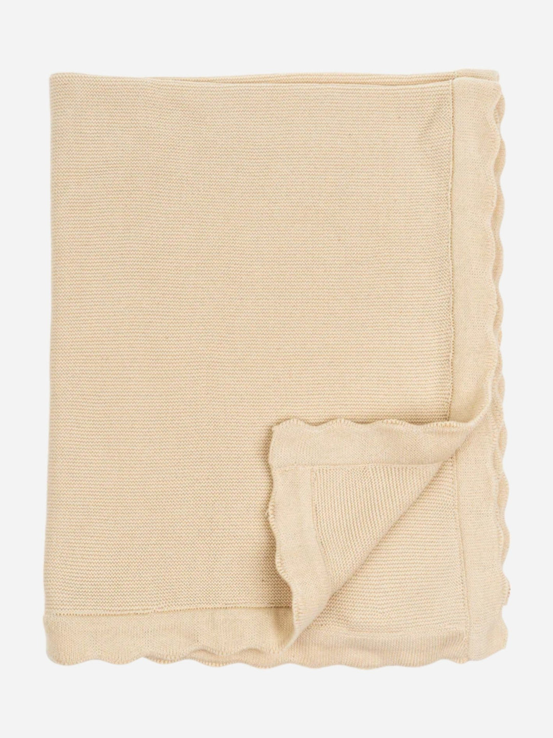 Couverture pour bébé en tricot à motif festonné - Maison Olive - Jetés