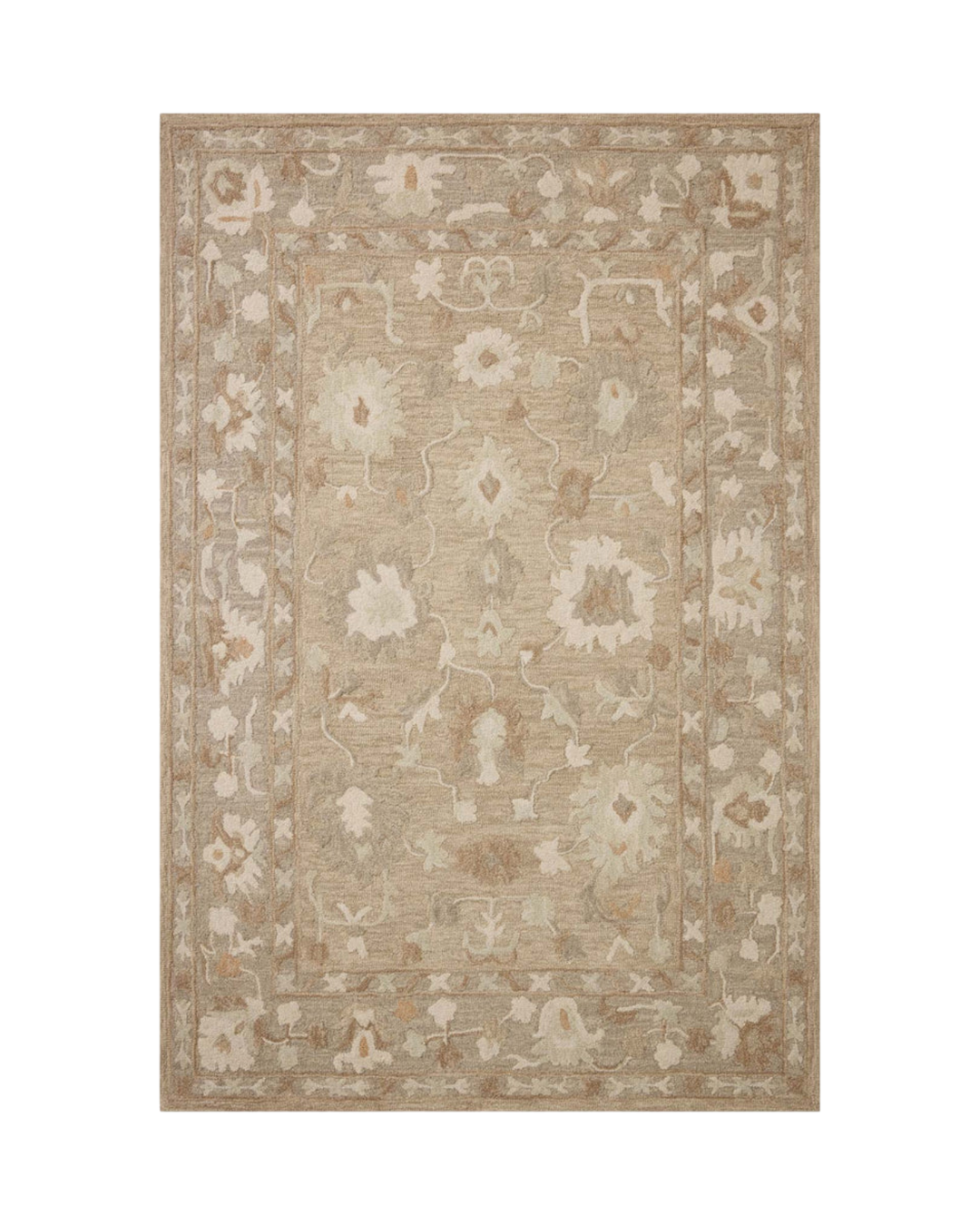 Dorothea khaki dove_tapis laine_Maisonolive